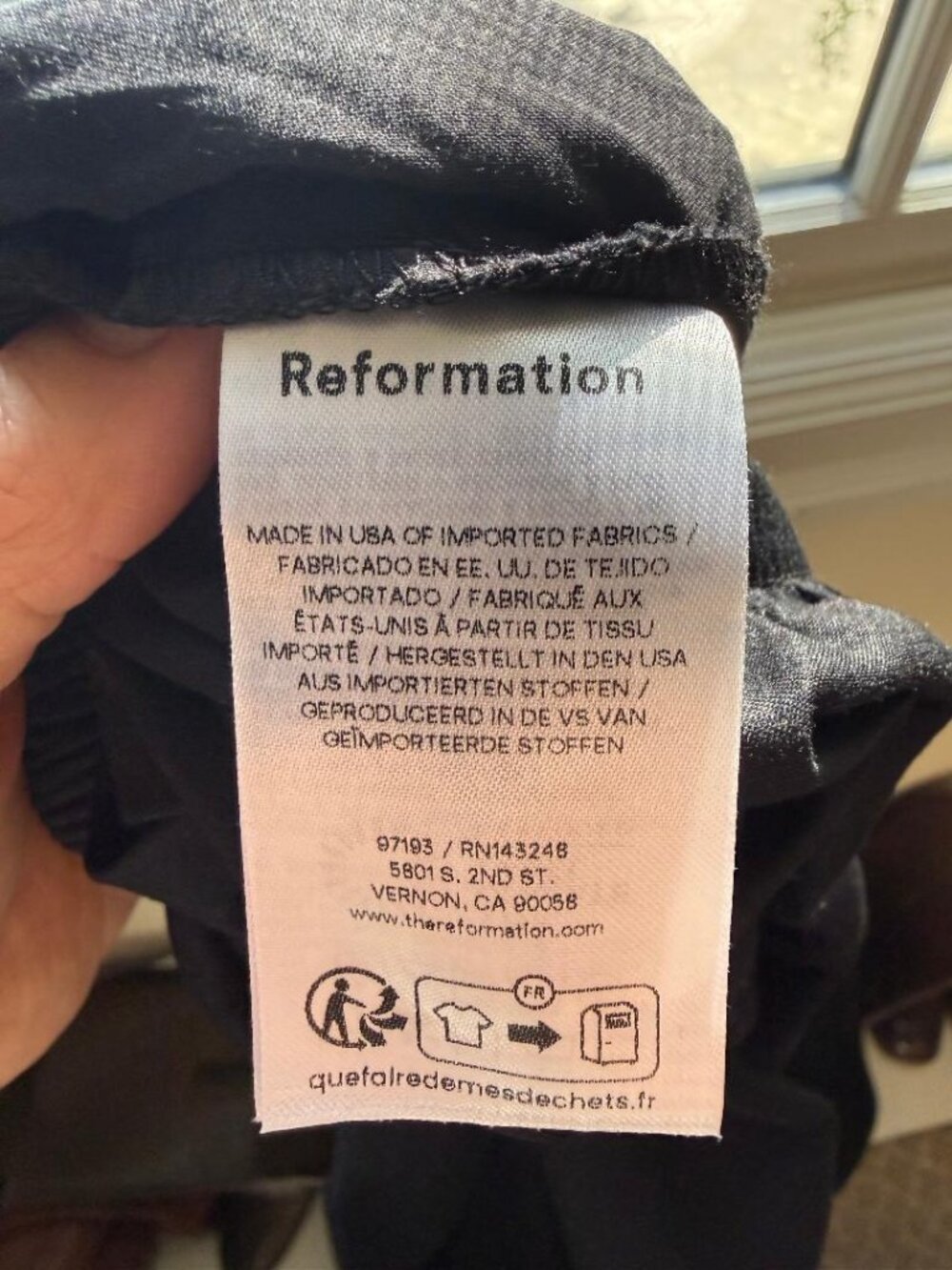 Reformation Aven Pant in Black size S - Picture 3 of 3